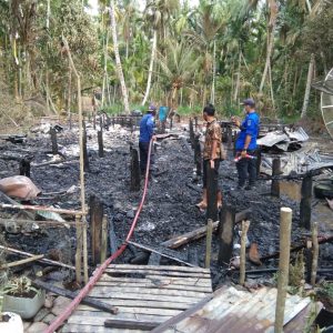 Insiden Kebakaran di Dusun Tj. Baru Desa Sei. Jering Kec. Pengabuan